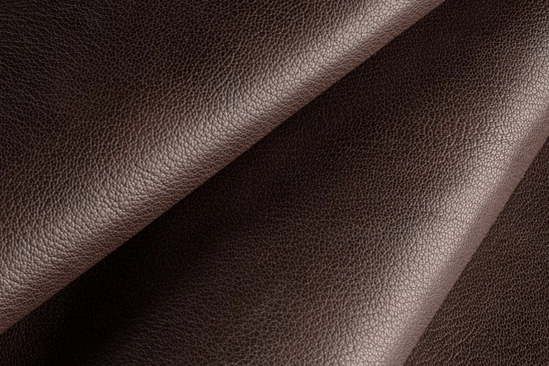 Chocolate grained leather for shoes and bags - Florence KOOIJMAN